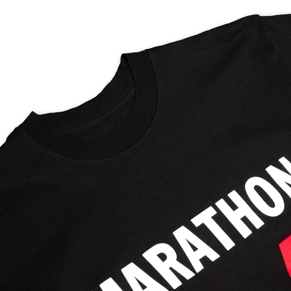Marathon V For Victory T-Shirt - Black - Front Detail