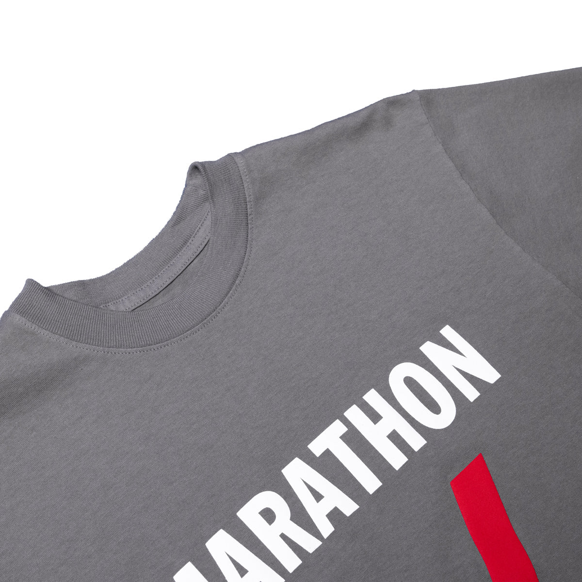 Marathon V For Victory T-Shirt - Slate Grey - Front Detail 2