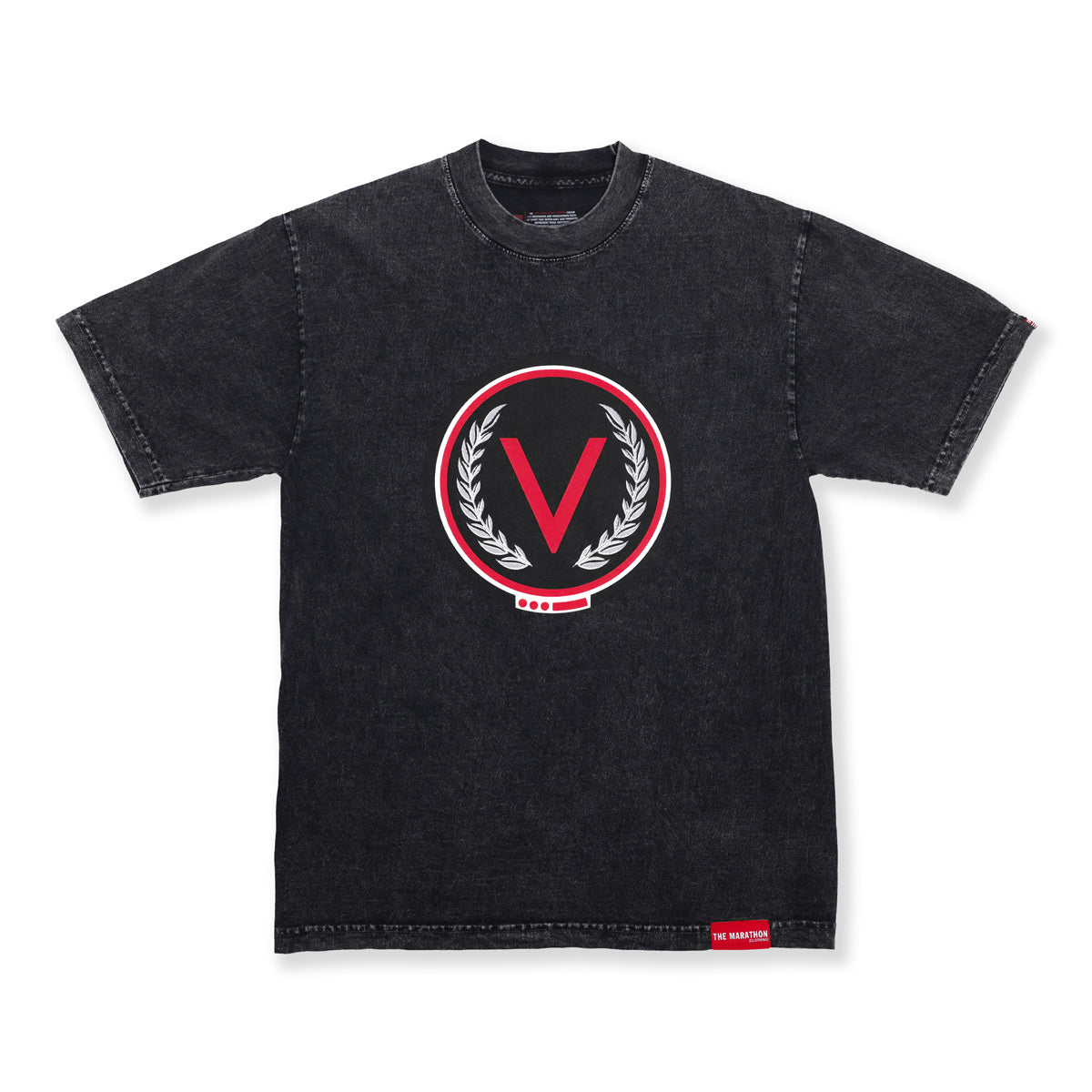 Victory Chip T-Shirt - Carbon Washed Black - Front