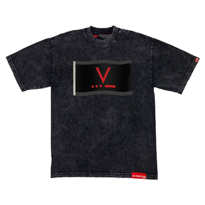 Victory V Flag T-Shirt - Carbon Washed Black