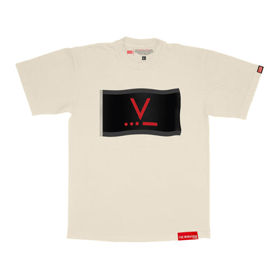 Victory V Flag T-Shirt - Bone