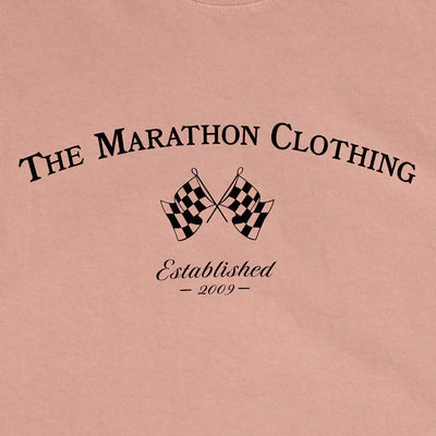 Marathon Victory Flags T-Shirt - Rose Granite/Black - Front Detail 2