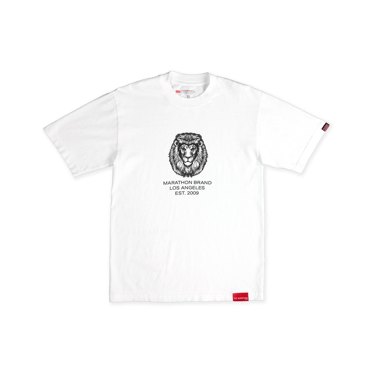 Marathon Brand Vintage Lion T-Shirt - White/Black – The Marathon Clothing