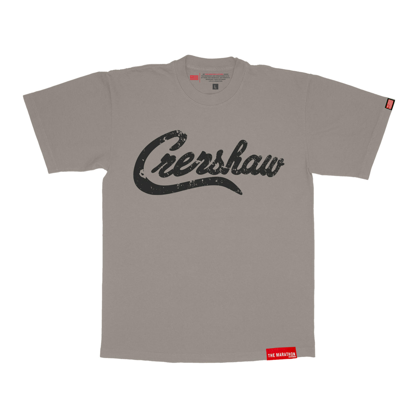 Vintage Crenshaw T-Shirt - Mocha Grey/Black