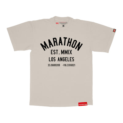 Marathon Classic Tee - Bone/Black