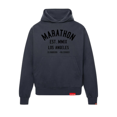 Marathon Classic Hoodie - Slate/Black