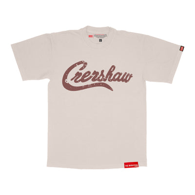 Vintage Crenshaw T-Shirt - Sea Salt/Burgundy