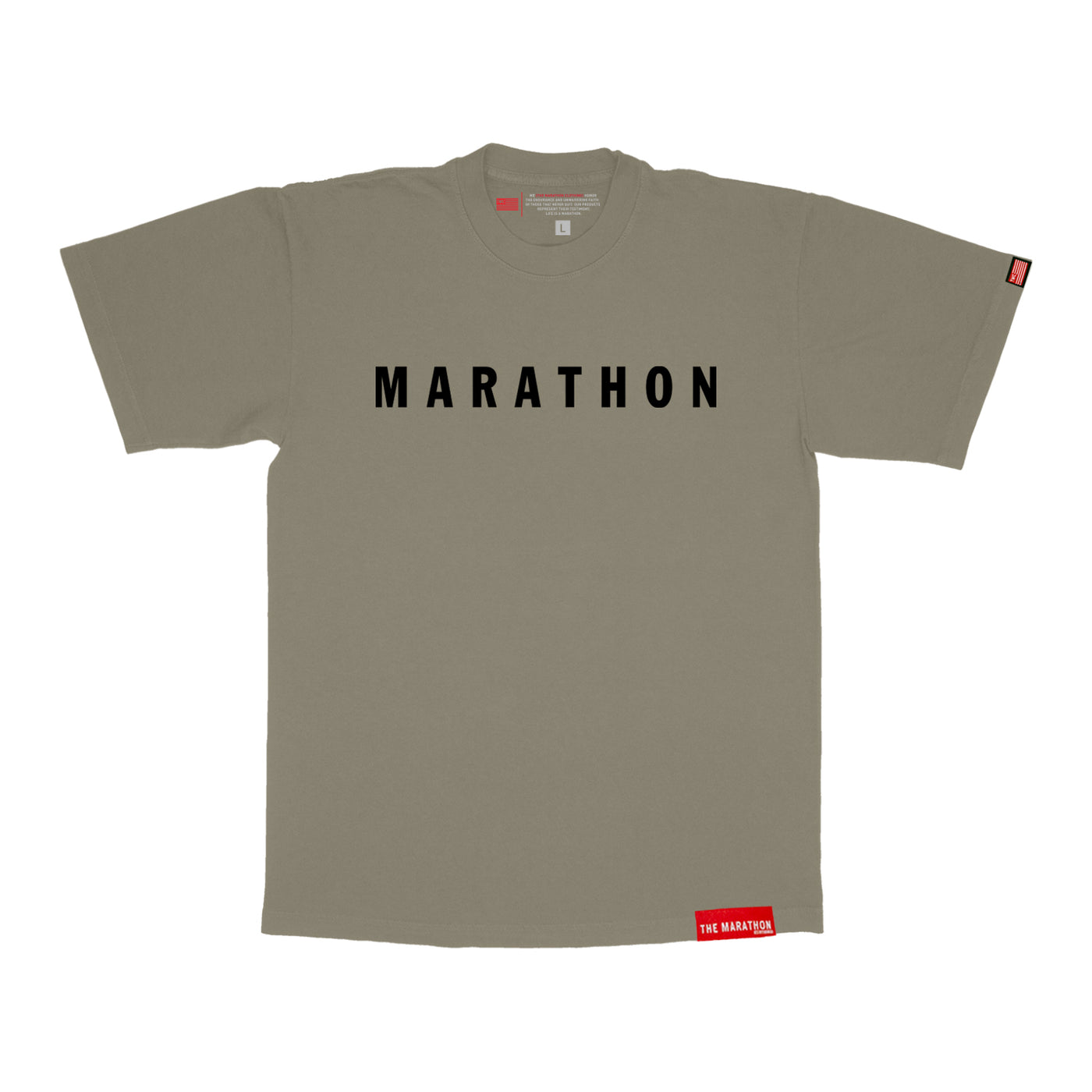 Marathon Hero T-Shirt - Silver Sage/Black