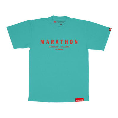 Marathon Foundation “Christmas Collection” T-Shirt - Caribbean Green/Red