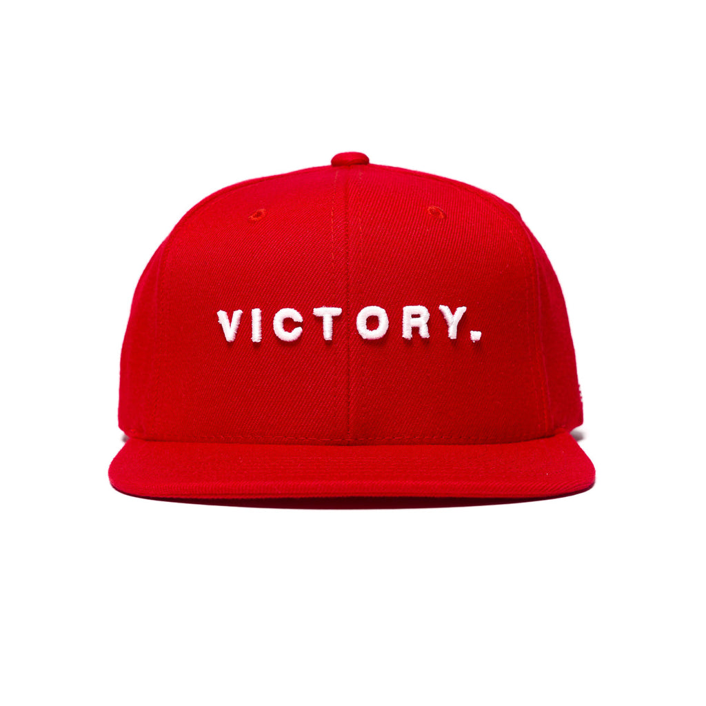 New Victory SA Logo Graphic Red Fitted Hat Size 7 1/2