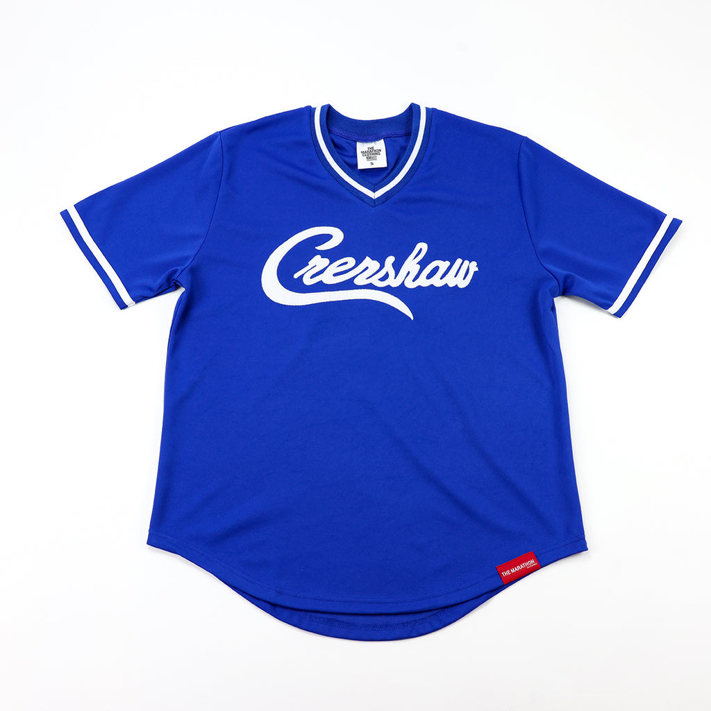 SlausonAve — Crenshaw Baseball Shirt (White/Red)