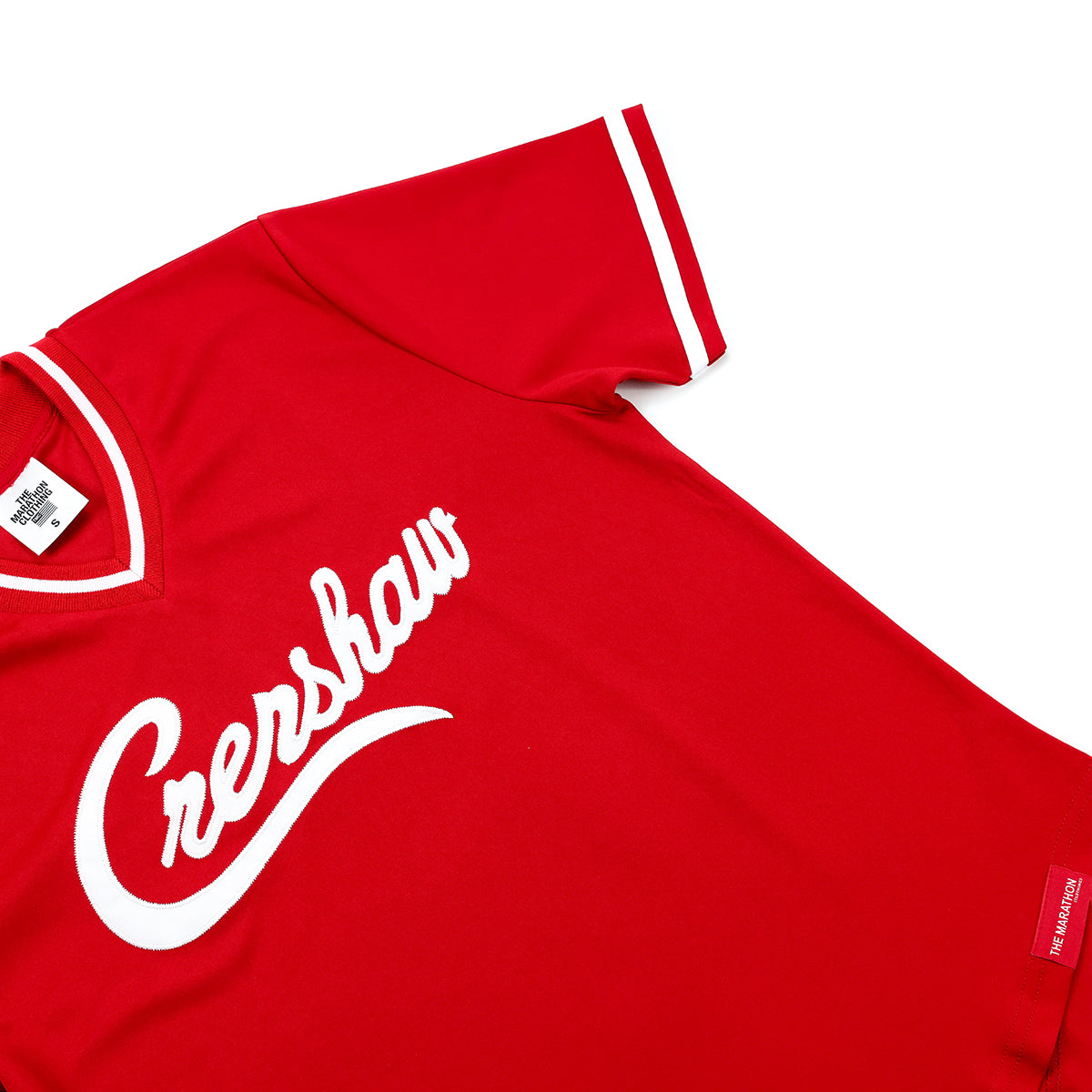 Crenshaw Baseball Warm Up - Green/Red – The Marathon Clothing