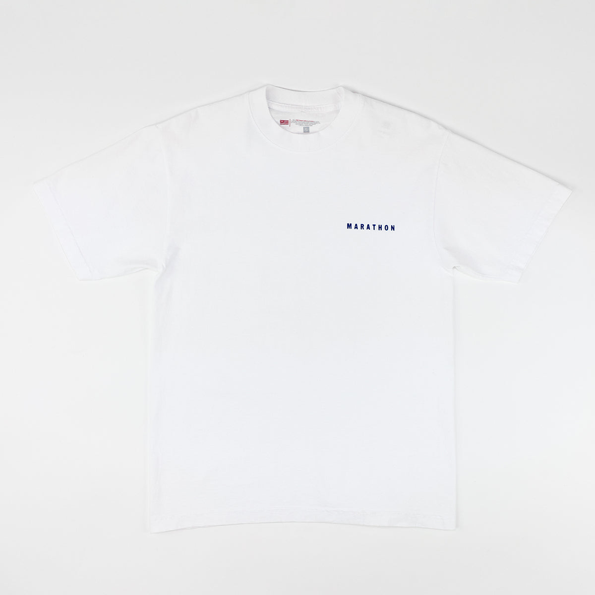 Marathon Signature Classic T-Shirt - White/Navy – The Marathon Clothing