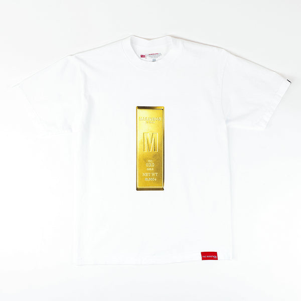 Marathon Gold T-Shirt - White/Gold – The Marathon Clothing