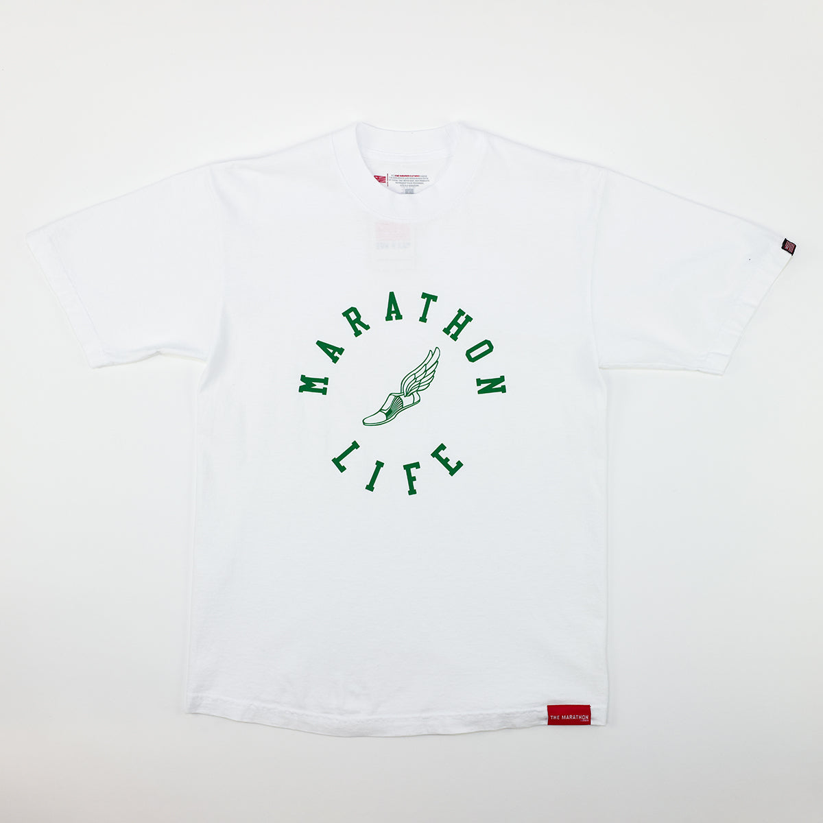 Marathon Life T-Shirt - White/Green – The Marathon Clothing