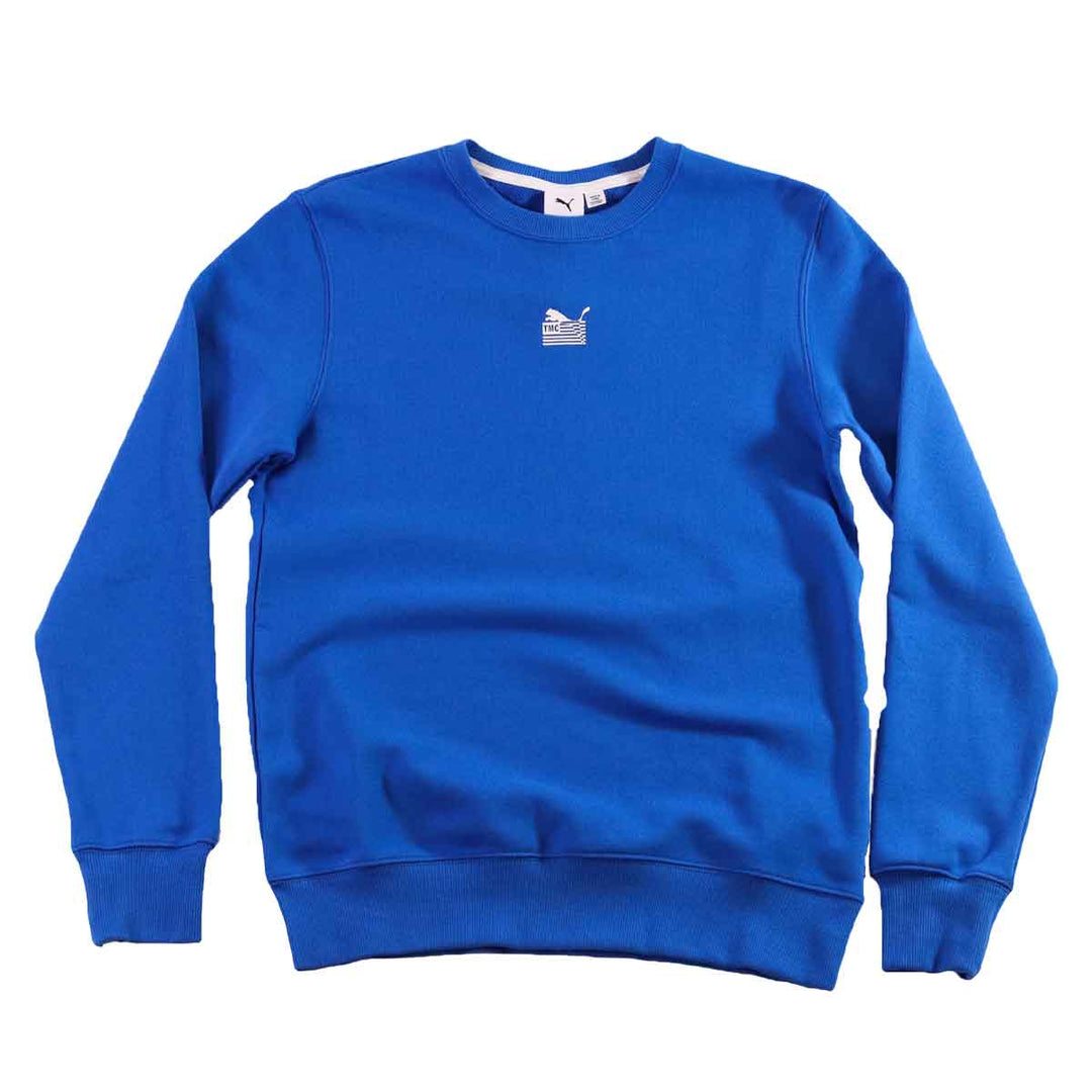 The Marathon Clothing Blue sale Crewneck Large