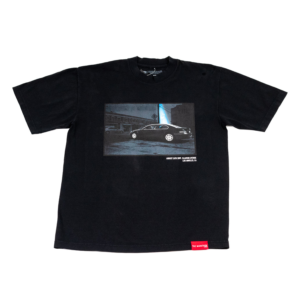 Slauson and 5th T-shirt - Black – The Marathon Clothing