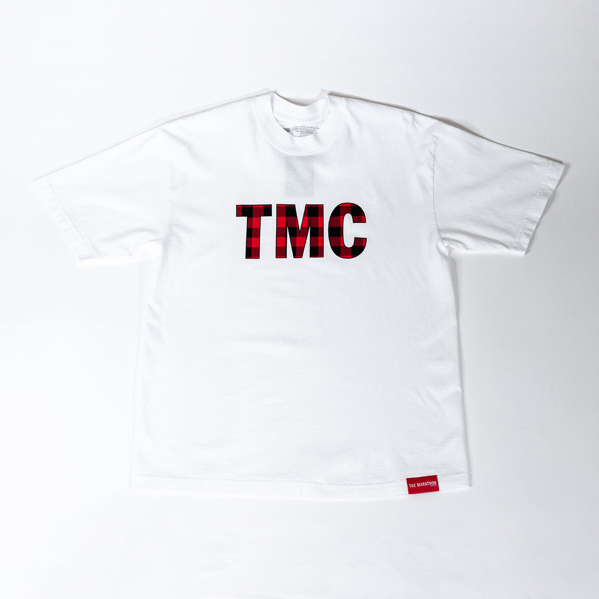 TMC Flannel T-shirt - White – The Marathon Clothing