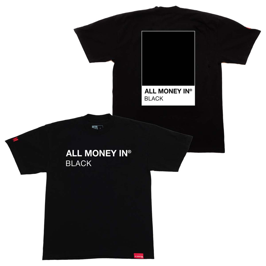 Black All In - Money Pantone Black Marathon – Clothing The T-shirt