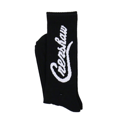 Crenshaw Socks - Black/White-The Marathon Clothing