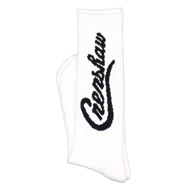 Crenshaw Socks - White/Black-The Marathon Clothing