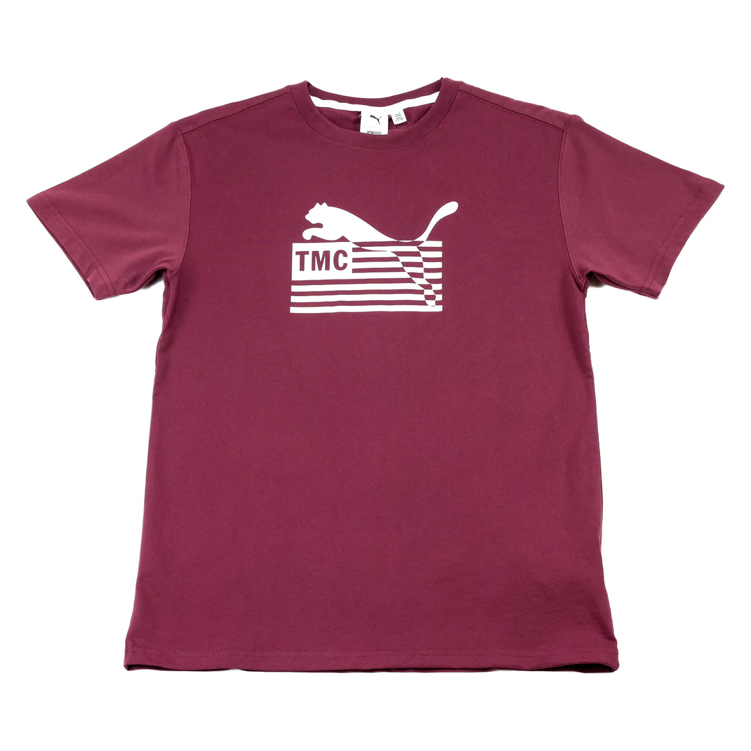 PUMA x TMC Everyday Hussle T Shirt Burgundy The Marathon Clothing